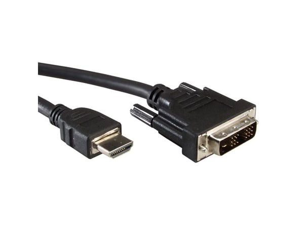 Value DVI - HDMI 10 m, 10 m, DVI, HDMI-tyyppi A (vakio), Uros, Uros, Musta