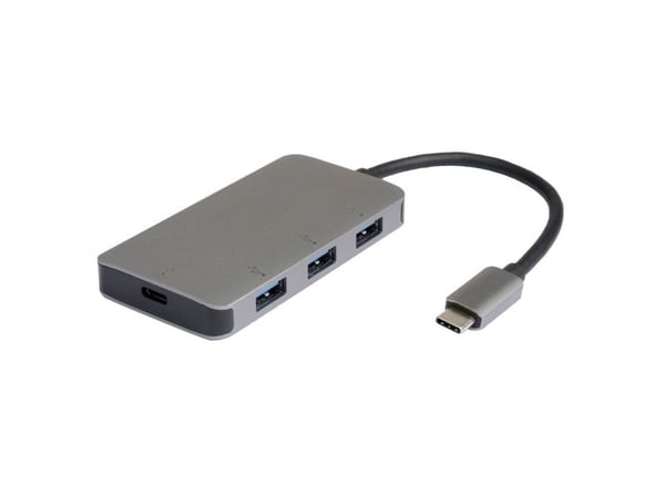 ROLINE 14.02.5038, USB 3.2 Gen 2 (3.1 Gen 2) Type-C, USB 3.2 Gen 1 (3.1 Gen 1) Type-A, USB 3.2 Gen 1 (3.1 Gen 1) Type-C, 5000 Mbit/s, Silver, Gjute...