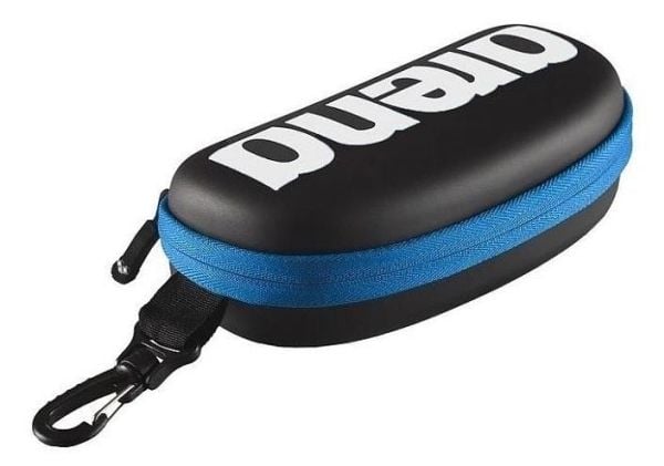 Arena Goggle Case, Etui, Sort, Blå, Hvit, En Størrelse, EVA ( Ethylene-vinyl-acetat), Polyester, 1 stykker