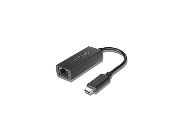 Lenovo USB-C to Ethernet Adapter - Nettverksadapter - USB-C - Gigabit Ethernet x 1 - svart - for ThinkSmart Hub 11H1