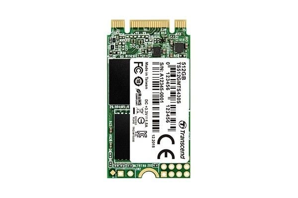 Transcend MTS430S - SSD - 256 GB - inbyggd - M.2 2242 - SATA 6Gb/s - för Intel Next Unit of Computing 12
