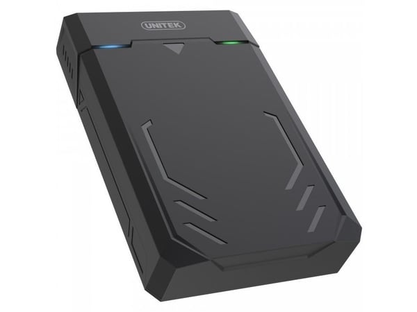 UNITEK Y-3035, HDD/SSD-kabinett, 2.5/3.5", SATA, Serial ATA II, Serial ATA III, 6 Gbit/s, USB-tilkobling, Svart