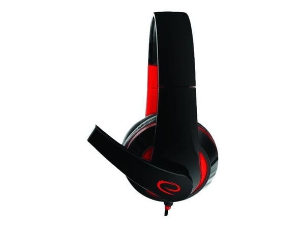Esperanza EGH300 - Headset - fullstorlek - kabelansluten - 3,5 mm kontakt - ljudisolerande - röd