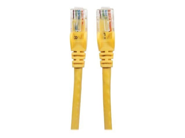 Intellinet Network Patch Cable, Cat6, 2m, Yellow, CCA, U/UTP, PVC, RJ45, Gold Plated Contacts, Snagless, Booted, Lifetime Warranty, Polybag - Kobli...