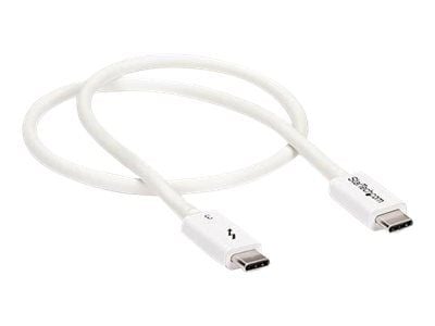 StarTech 1.6ft (50cm) Thunderbolt 3 Cable, 40Gbps, 100W PD, 4K/5K Video, Thunderbolt-Certified, Compatible w/ TB4/USB 3.2/DisplayPort - Thunderbolt...