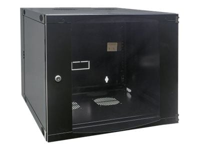 Intellinet Network Cabinet, Wall Mount (Double Section Hinged Swing Out), 9U, Usable Depth 385mm/Width 465mm, Black, Flatpack, Max 30kg, Swings out...
