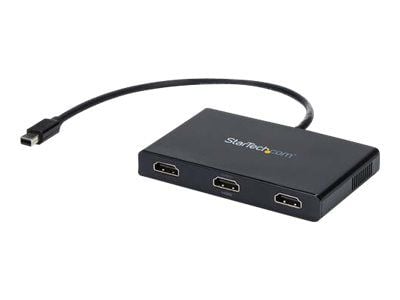 Startech 3 Port Mini DisplayPort MST Hub - 4K 30Hz - Mini DP to HDMI Video Splitter for Multiple Monitors - mDP to HDMI (MSTMDP123HD) - Video/lyd-s...