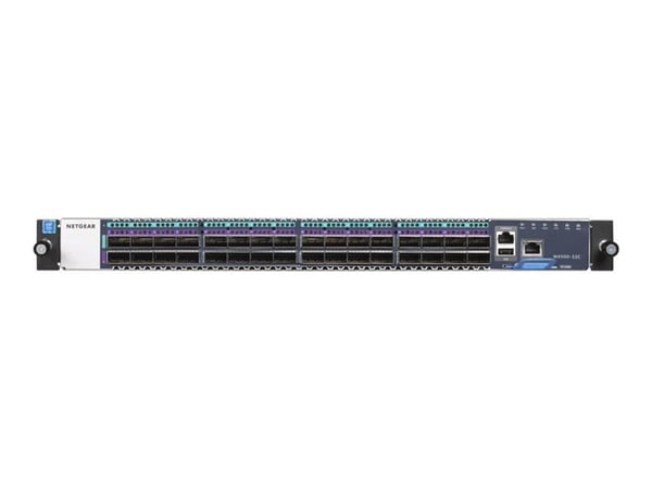 NETGEAR M4500-32C - Kytkin - L3 - Hallinta - 32 x 10 Gigabit / 25 Gigabit / 40 Gigabit / 50 Gigabit / 100 Gigabit QSFP28 - monterbar på stativ