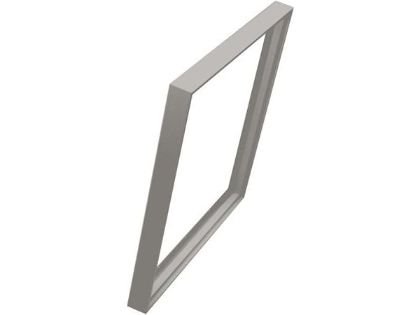 PÅBYGNINGSRAMME FOR LED FLAD PANEL 598x598x50, RAL9016 - Kit som samlesæt. Enkel samling og montage. Flad panel tykkelse 10-12mm.