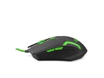 Esperanza MX205 FIGHTER - Mus - høyrehendt - optisk - 6 knapper - kablet - USB - grønn