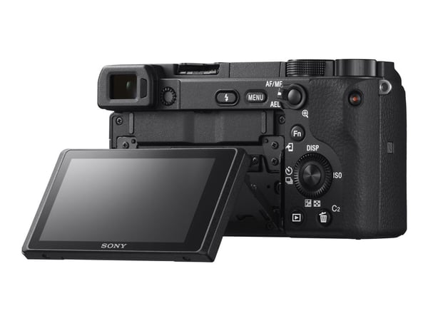 Sony a6400 ILCE-6400L - Digitalkamera - speilløst - 24.2 MP - APS-C - 4K / 30 fps - 3optisk x-zoom 16-50 mm-linse - Wi-Fi, NFC, Bluetooth - svart
