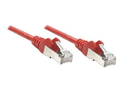 Intellinet Network Patch Cable, Cat5e, 7.5m, Red, CCA, SF/UTP, PVC, RJ45, Gold Plated Contacts, Snagless, Booted, Lifetime Warranty, Polybag - Kobl...