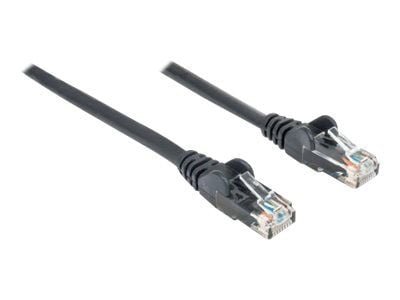 Intellinet Network Patch Cable, Cat6, 2m, Black, CCA, U/UTP, PVC, RJ45, Gold Plated Contacts, Snagless, Booted, Lifetime Warranty, Polybag - Koblin...