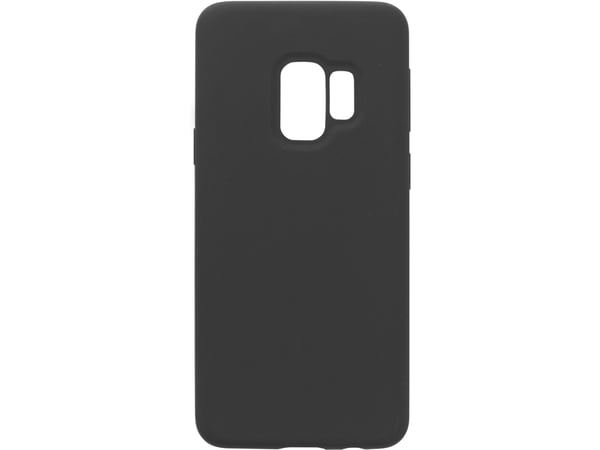 eSTUFF - Bagsidecover til mobiltelefon - silikon - sort - for Samsung Galaxy S9