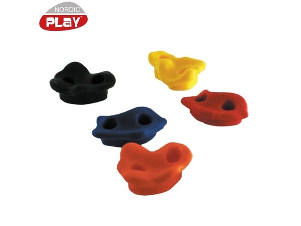 NORDIC PLAY Klatregreb 5 stk. i plast 5 farver med skruer (805-475)