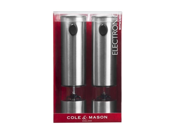Cole &amp; Mason H3004480, Rustfritt stål, Rustfritt stål, Karbonstål/diamantskarp keramikk, Pepper, Salt, AAA
