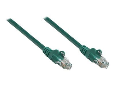 Intellinet Network Patch Cable, Cat5e, 1.5m, Green, CCA, U/UTP, PVC, RJ45, Gold Plated Contacts, Snagless, Booted, Lifetime Warranty, Polybag - Kob...