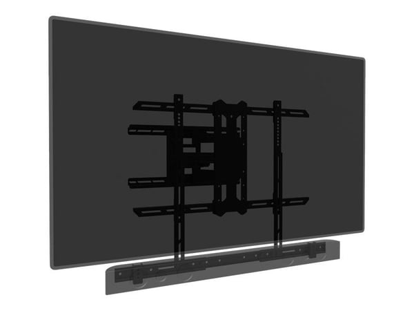 Multibrackets M - Monteringskomponent (universalmontering) - for soundbar - tungklassestål - svart - skjermstørrelse: 55"-110" - monteringsgrensesn...
