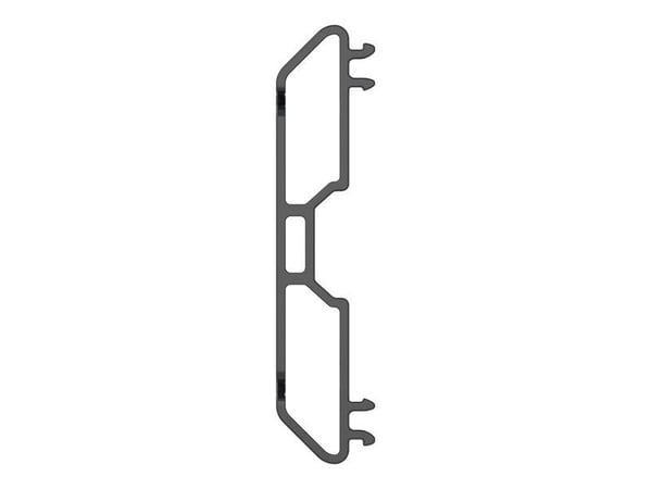 Multibrackets M Pro Series - Monteringskomponent (6 x kabelstyringsklips) - for LCD-skjerm - plastikk - svart - skinnemontering
