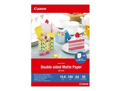 Canon Double-sided Matte Paper MP-101D - Matt - 275 mikron - A4 (210 x 297 mm) - 240 g/m² - 50 ark papper - för PIXMA TS7450i
