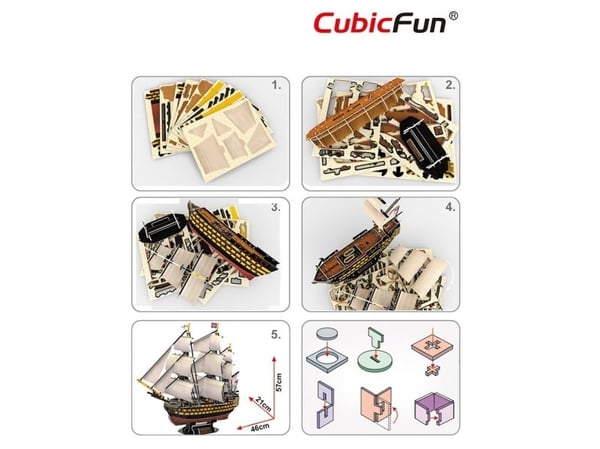 CubicFun HMS Victory, 189 stykker, 8 år