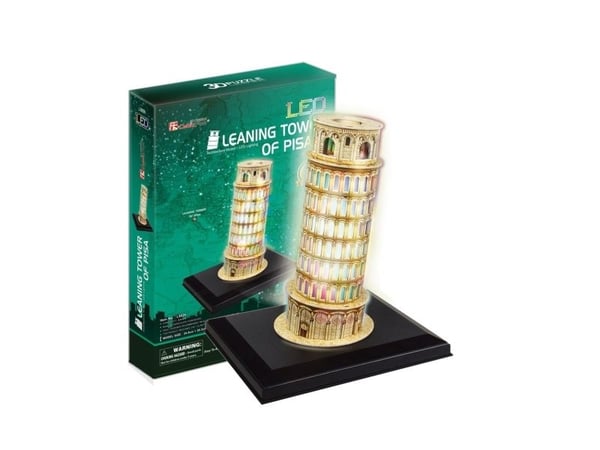Cubicfun 3D-pussel Sneda tornet i Pisa (ljus) - L502H