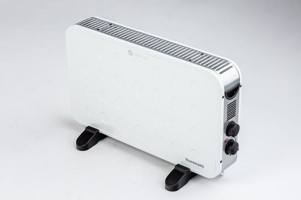 Ravanson CH-9000W, Elektrisk konvektor-romvarmer, Innendørs, Gulv, Hvit, Plast, Stål, Rotasjon