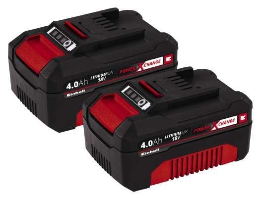 Einhell 4511489, Batteri, Litium-Ion (Li-Ion), 4 Ah, 18 V, Einhell, Svart, Röd