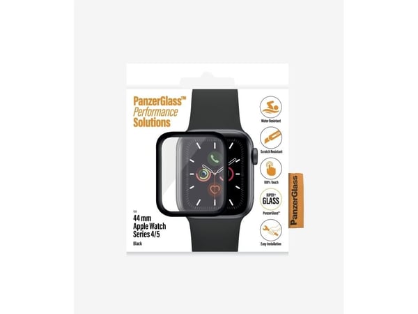 PanzerGlass Original - Skærmbeskytter for smart watch - sort - for Apple Watch (44 mm)