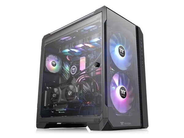 Thermaltake View 51 TG ARGB - ARGB Edition - tower - ATX - sidepanel med vindu (herdet glass) - ingen strømforsyning (PS/2) - svart - USB/lyd