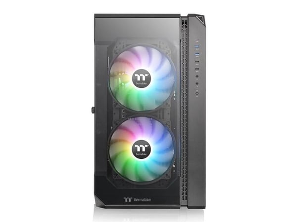Thermaltake View 51 TG ARGB - ARGB Edition - tower - ATX - sidepanel med vindu (herdet glass) - ingen strømforsyning (PS/2) - svart - USB/lyd