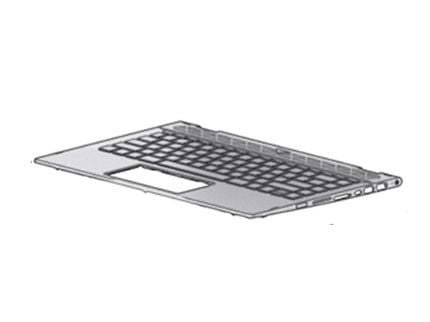 HP L18953-041, Underhölje + tangentbord, tyska, Tangentbord med bakgrundsbelysning, HP, Pavilion x360 14m-cd