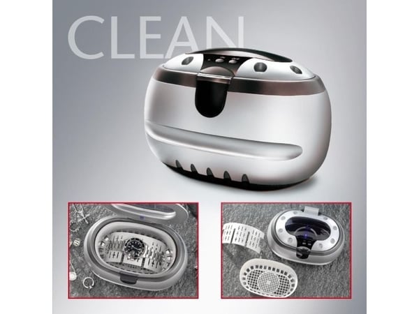 Caso Caso Ultra Sonic Cleaner, Cleaning for jewelry, razors, glasses, Volume 570ml, Silber - 01500