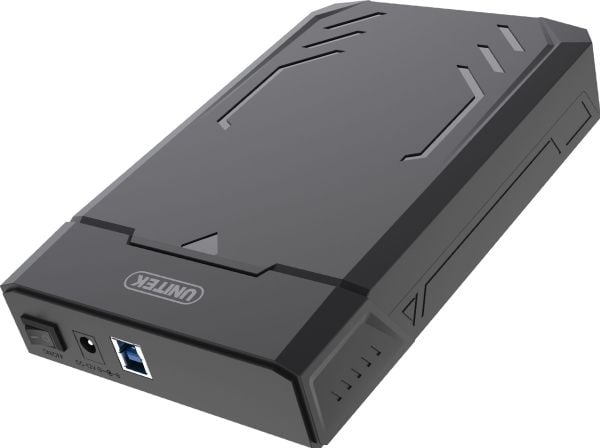 UNITEK Y-3035, HDD/SSD-kabinett, 2.5/3.5", SATA, Serial ATA II, Serial ATA III, 6 Gbit/s, USB-tilkobling, Svart