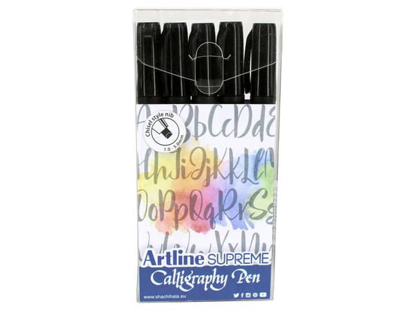 Artline Supreme kalligrafipenna 5-pack svart