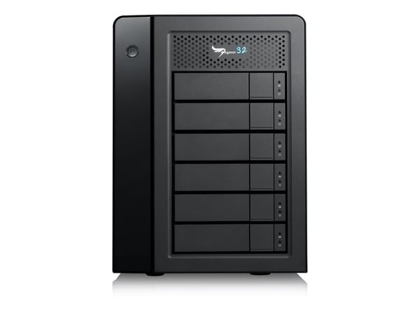 Promise Pegasus32 R6 - Hårddiskarray - 24 TB - 6 fack (SATA-600) - HDD 4 TB x 6 - Thunderbolt 3, USB 3.2 Gen 2 (extern)