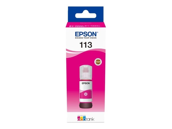 Epson EcoTank 113 - 70 ml - magenta - original - blekkpåfylling - for EcoTank ET-16150, 16650, 5150, 5170, 5800, 5850, 5880; EcoTank Pro ET-16680, ...