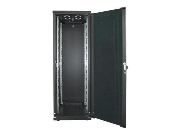 Intellinet Network Cabinet, Free Standing (Standard), 32U, Usable Depth 123 to 373mm/Width 503mm, Black, Flatpack, Max 1500kg, Server Rack, IP20 ra...