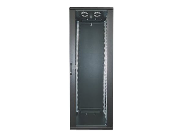 Intellinet Network Cabinet, Free Standing (Standard), 32U, Usable Depth 123 to 373mm/Width 503mm, Black, Flatpack, Max 1500kg, Server Rack, IP20 ra...