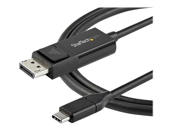 StarTech 3ft (1m) USB C to DisplayPort 1.2 Cable 4K 60Hz, Bidirectional DP to USB-C or USB-C to DP Reversible Video Adapter Cable, HBR2/HDR, USB Ty...