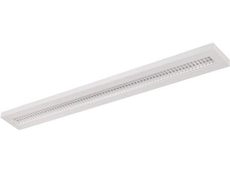 Kallistettava ylös/alas LED-valaisin 6600lm 3000K, LP2 kaksoisparabolinen optiikka, kirkas diffuusori, johtoveto, sis. vaijeriripustuksen -PROFESSI...