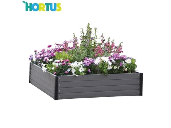 HORTUS Højbed WPC 24 x 110 x 110 cm (210-932)