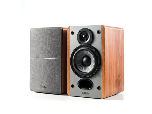 Edifier P12, Koblet med ledninger (ikke trådløs), 20 W, 55 - 20000 Hz, 6 O, Grå, Tre