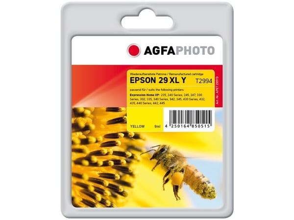 AgfaPhoto - Gul - kompatibel - reprodusert - blekkpatron (Alternativ til: Epson 29XL, Epson T2994, Epson C13T29944012) - for Epson Expression Home ...