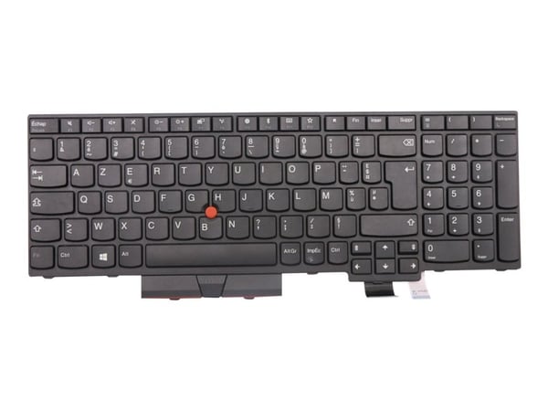 Lenovo - Erstatningstastatur for bærbar PC - med Trackpoint, UltraNav - Fransk - FRU - for ThinkPad P52s 20LB, 20LC; T580 20L9, 20LA