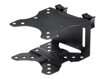 StarTech.com ACCSMNT, Näytön jalustaan asennettava keskusyksikköteline, Pieni työpöytä, 5 kg, 75 x 75,100 x 100 mm, Musta, Muovi, Terästä