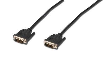 Digitus AK-320100-020-S, 2 m, DVI-D, DVI-D, musta, Nikkeli, 1920 x 1200 pikseliä