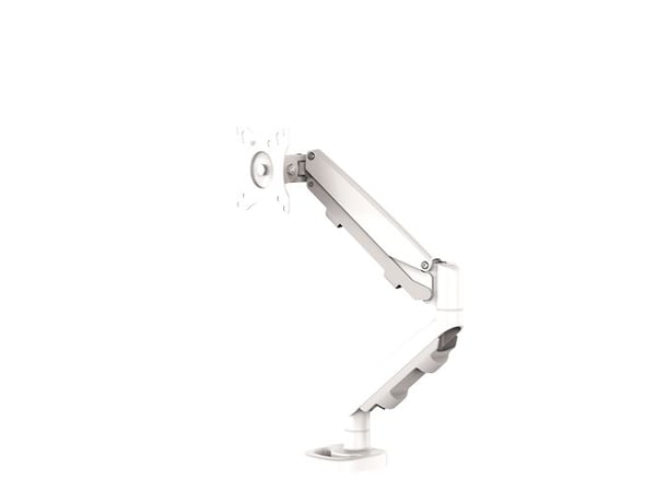 Fellowes - Monteringssett - justerbar arm - for Skjerm - stål - hvit, RAL 9016 - skjermstørrelse: 10"-39" - klemmemonterbar, malje, skrivebordsmont...