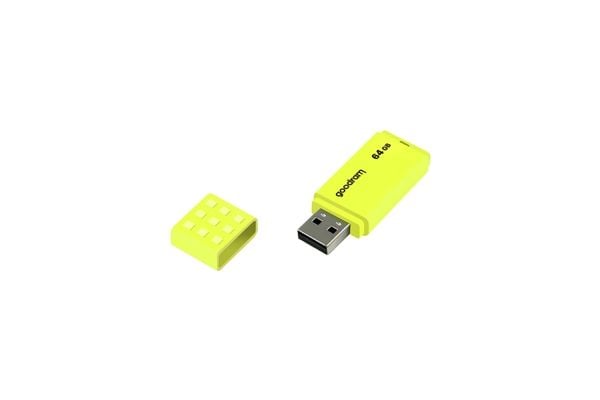 GOODRAM UME2 - USB flash-enhet - 64 GB - USB 2.0 - gul