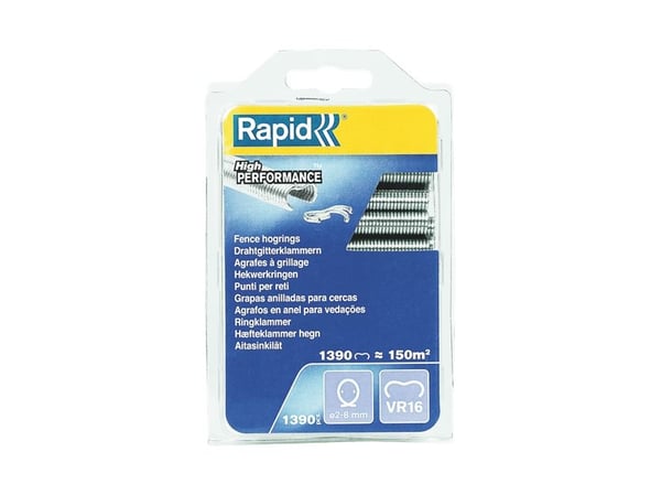 Rapid 40108799, Zink-stål, Metallisk, 1390 stykker